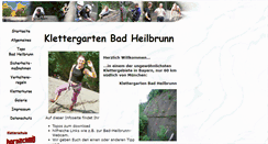 Desktop Screenshot of klettergarten-bad-heilbrunn.de