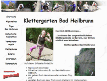 Tablet Screenshot of klettergarten-bad-heilbrunn.de